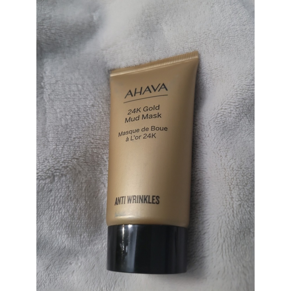 AHAVA 24K Gold Mud Mask Anti Wrinkles Dead Sea Mineral Treatment 1.7oz 50ml